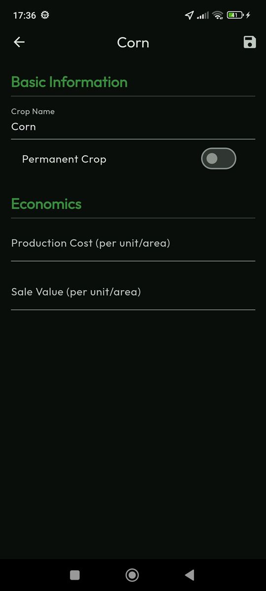 Crop economics