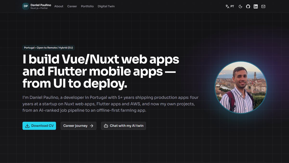 This site + Digital Twin screenshot